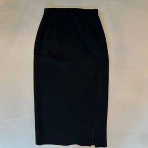 Elegant straight black skirt